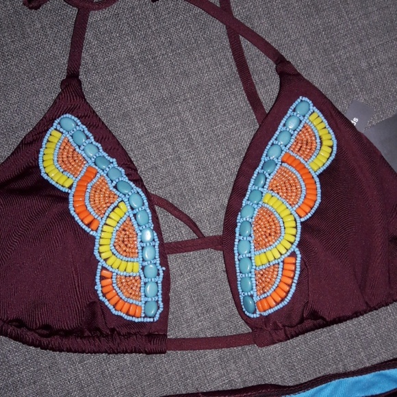 NWT beaded bikini - Picture 2 of 3